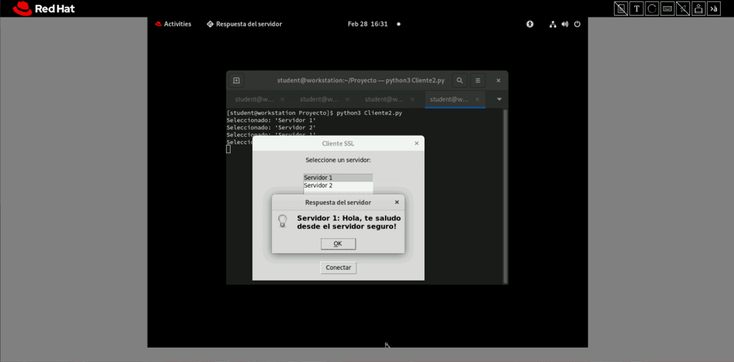 Arquitectura cliente-servidor con sockets en Linux